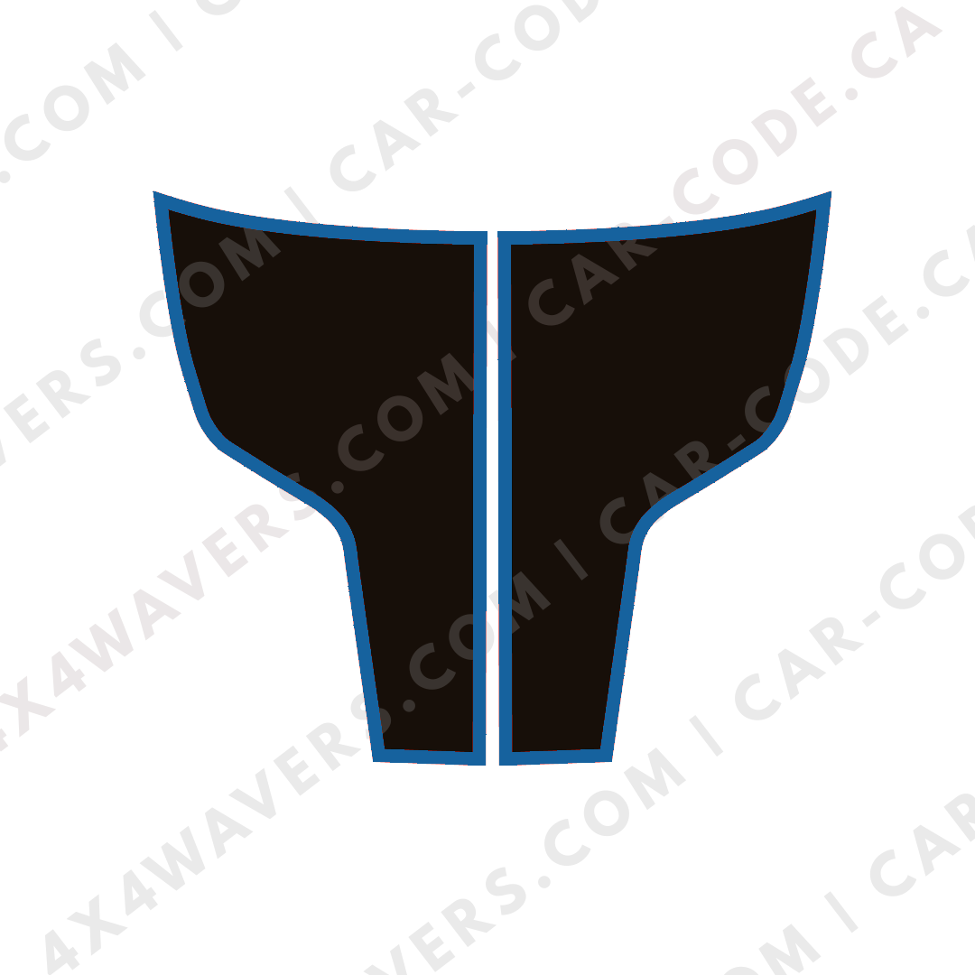 Hood Panel Decal/Sticker - Plain Style Graphic Kit - For Ram 1500 2009-2018 Rebel - Premium Vinyl