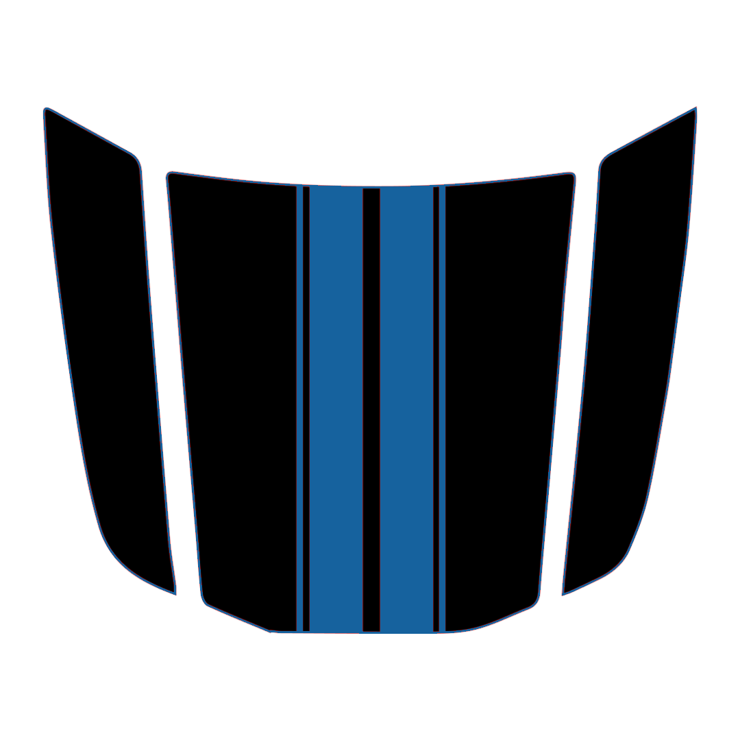 Hood Panel Decal/Sticker - Racing Stripes Graphic Kit - For Toyota 4Runner 2014-2024 - Premium Vinyl