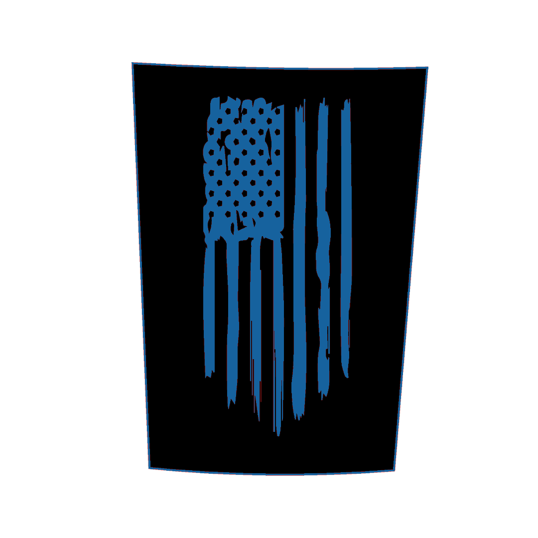 Hood Panel Decal/Sticker - USA Flag Graphic Kit - For Ford F-150 2017-2026 - Premium Vinyl