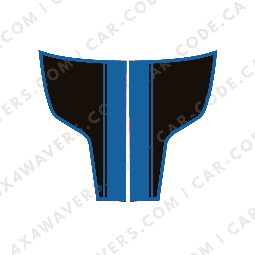 Hood Panel Decal/Sticker - Racing Stripes Graphic Kit - For Ram 1500 2009-2018 Rebel - Premium Vinyl