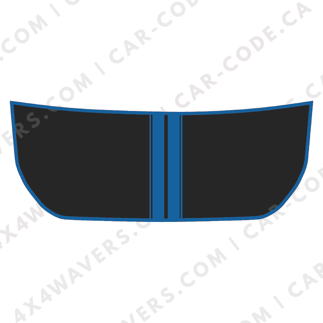 Hood Panel Decal/Sticker - Racing Stripes Graphic Kit - For Ford Bronco 2021-2024 - Premium Vinyl