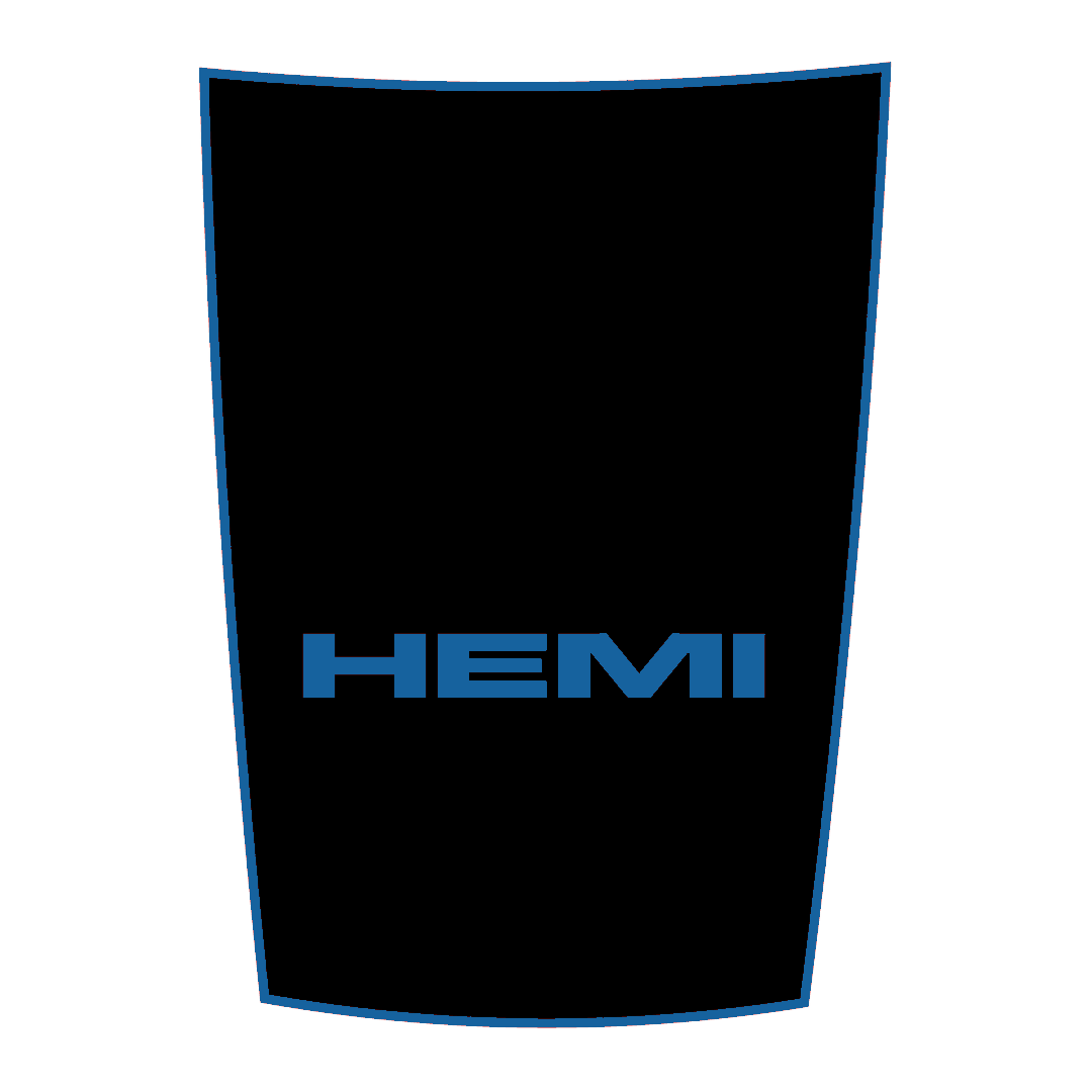 Hood Panel Decal/Sticker - Sports Style Graphic Kit - For Ram 1500 2009-2018 - Premium Vinyl