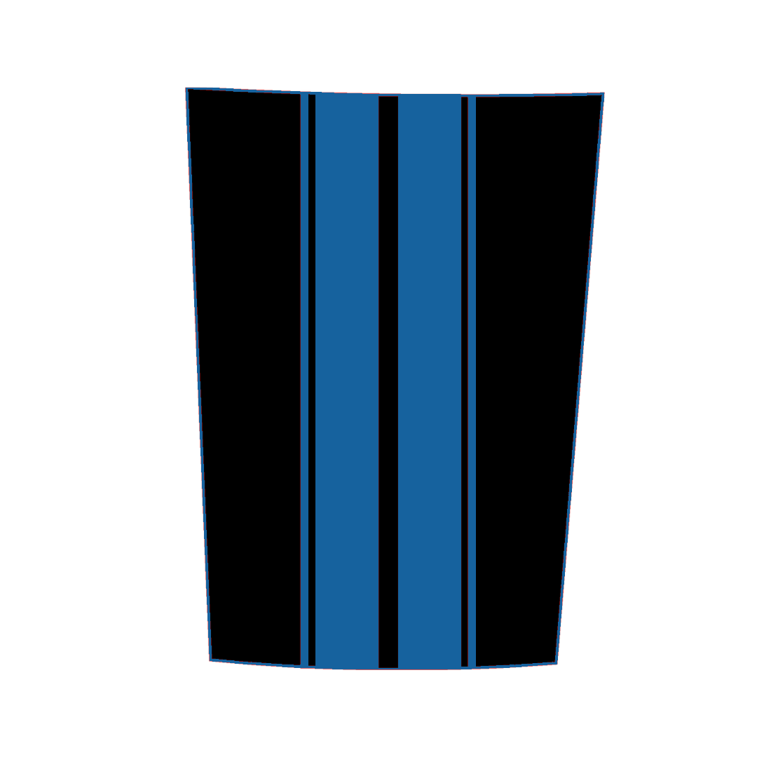 Hood Panel Decal/Sticker - Racing Stripes Graphic Kit - For Ford F-150 2017-2026 - Premium Vinyl