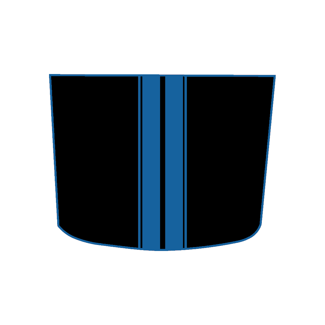 Hood Panel Decal/Sticker - Racing Stripes Graphic Kit - For Chevrolet Silverado 2019-2024 - Premium Vinyl