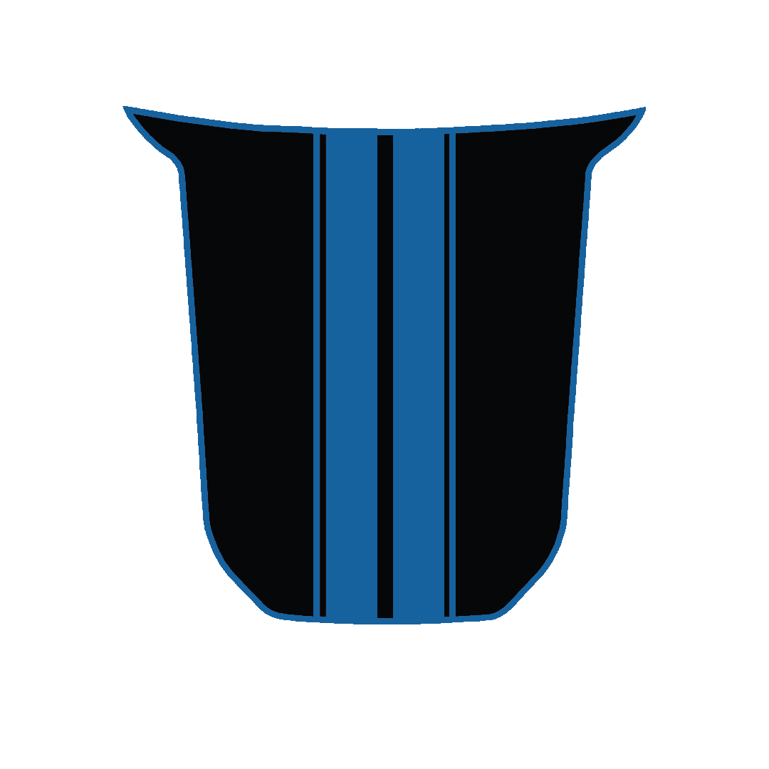 Hood Panel Decal/Sticker - Racing Stripes Graphic Kit - For Toyota Tacoma 2016-2023 - Premium Vinyl