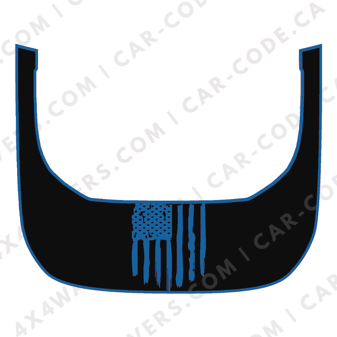 Hood Panel Decal/Sticker - USA Flag Graphic Kit - For Ford Bronco Raptor 2021-2024 - Premium Vinyl