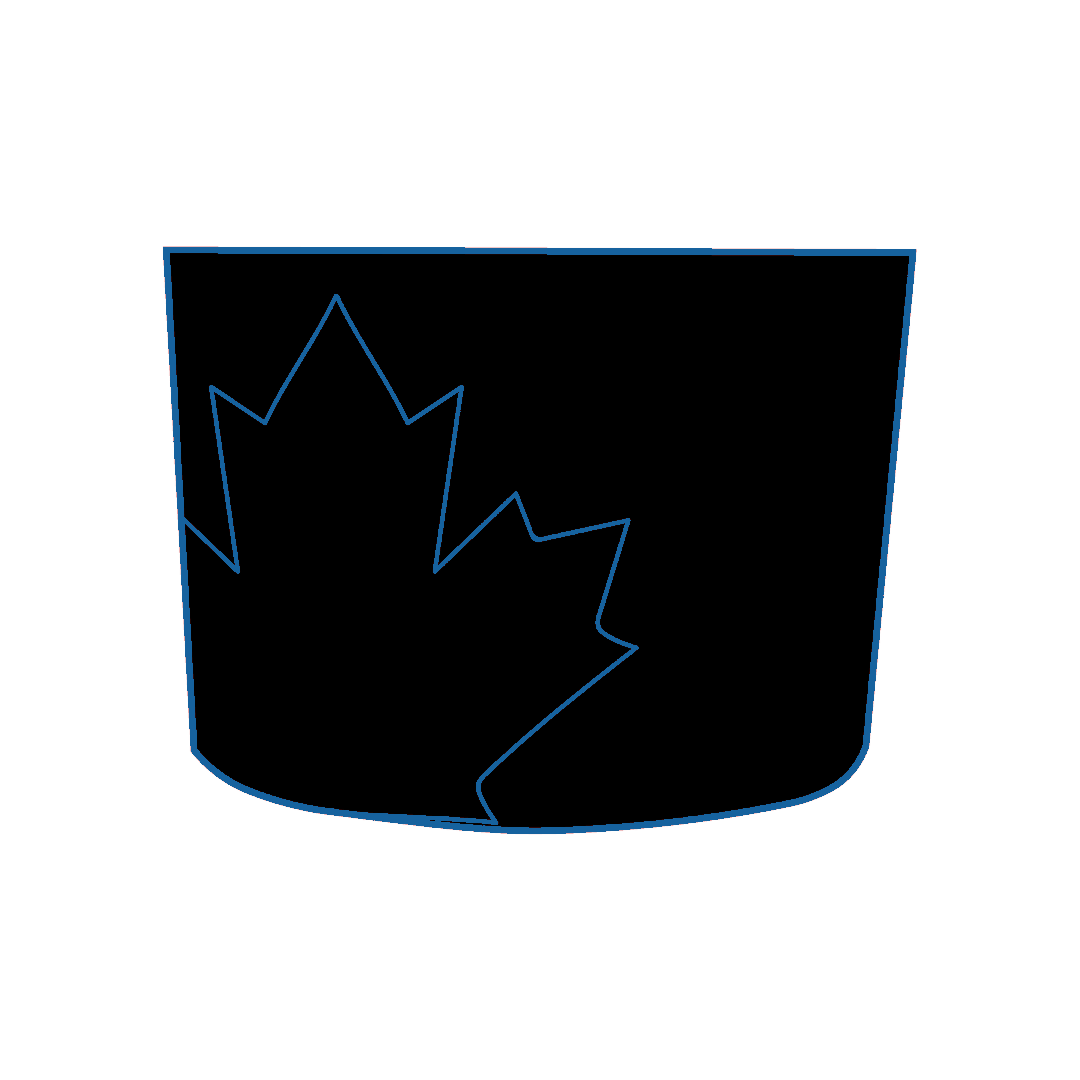 Hood Panel Decal/Sticker - Canada Leaf Graphic Kit - For Chevrolet Silverado 2019-2024 - Premium Vinyl