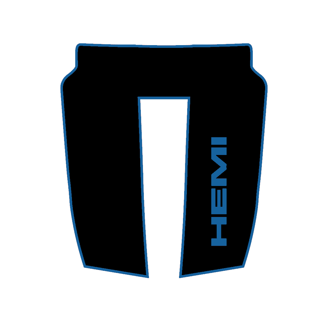 Hood Panel Decal/Sticker - Sports Style Graphic Kit - For Ram 1500 2019-2025 Rebel - Premium Vinyl