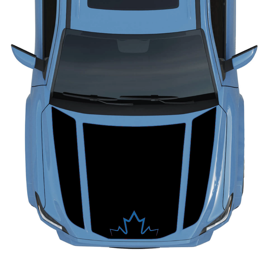 Hood Panel Decal/Sticker - Canada Graphic Kit - For Toyota 4Runner 2014-2024 - Premium Vinyl