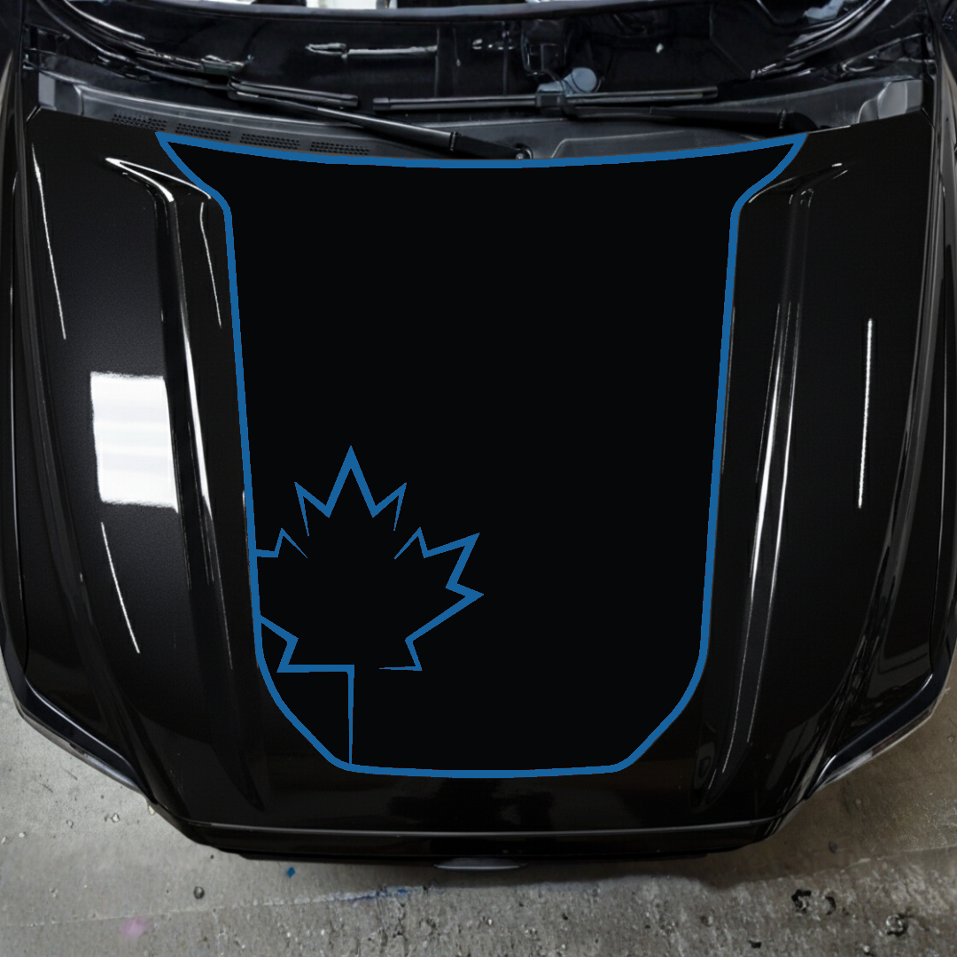 Hood Panel Decal/Sticker - Canada Leaf Graphic Kit - For Toyota Tacoma 2016-2023 - Premium Vinyl