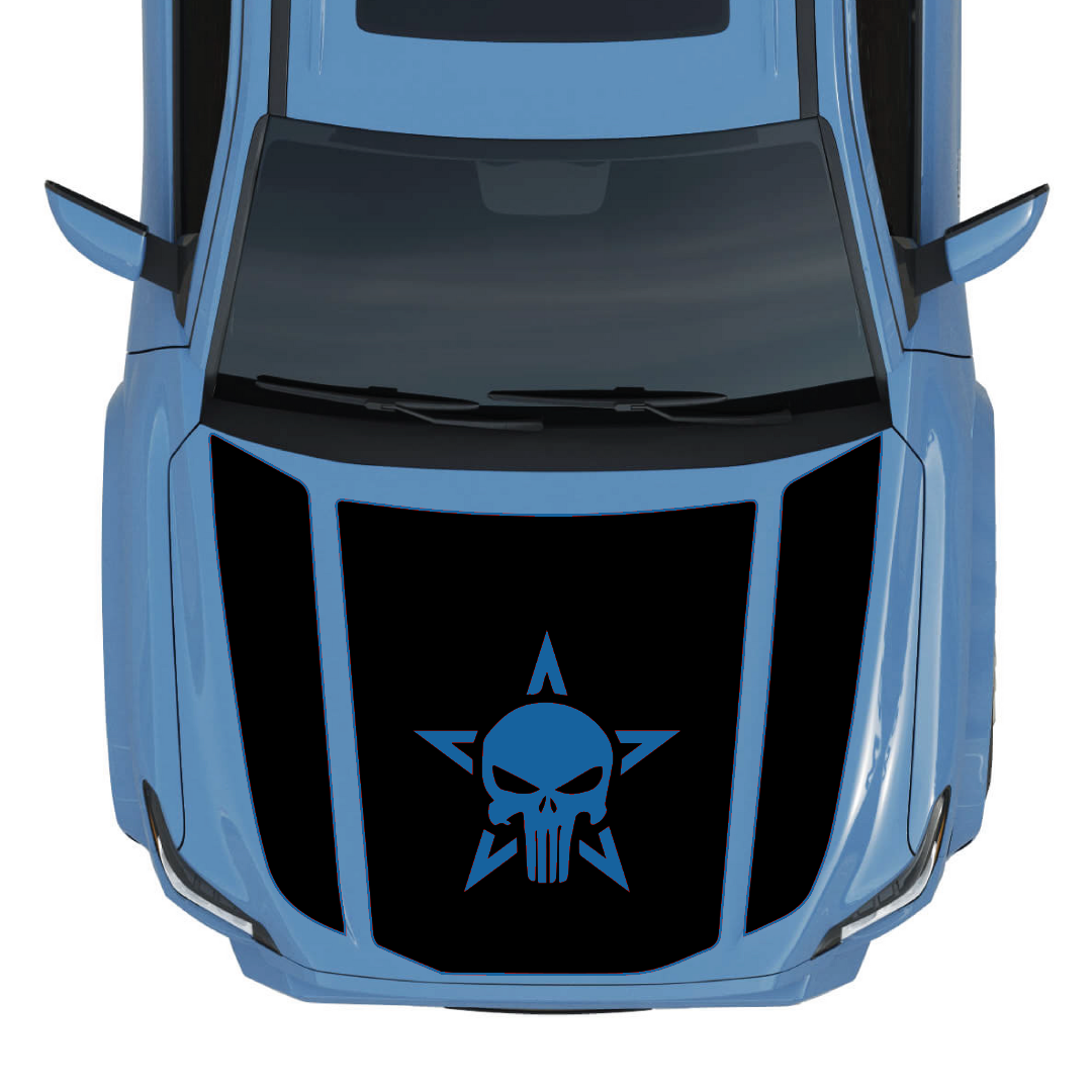 Hood Panel Decal/Sticker - Star Style Graphic Kit - For Toyota 4Runner 2014-2024 - Premium Vinyl