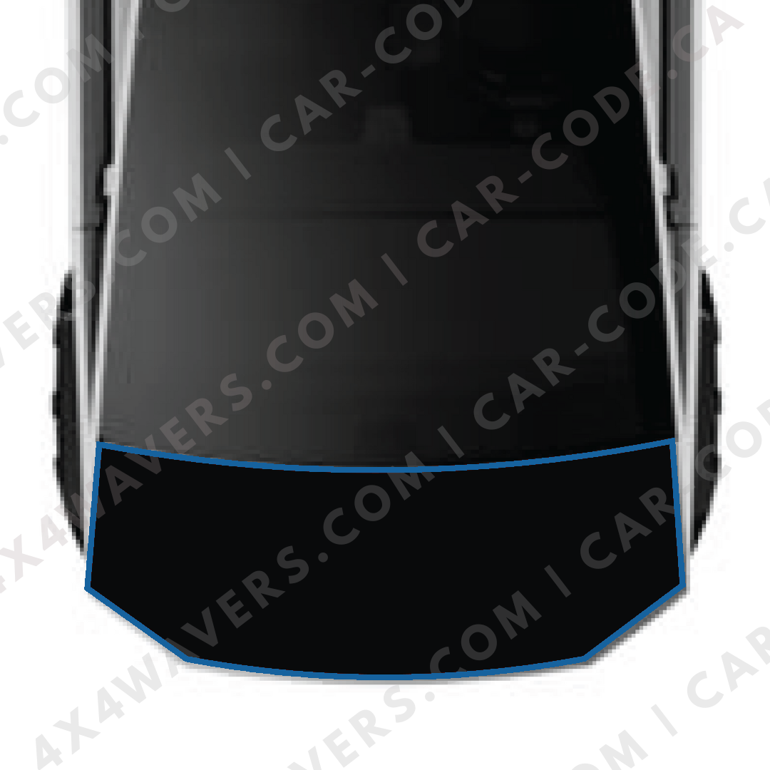 Hood Panel Decal/Sticker -  Plain Style Graphic Kit - For Tesla Cybertruck - Premium Vinyl