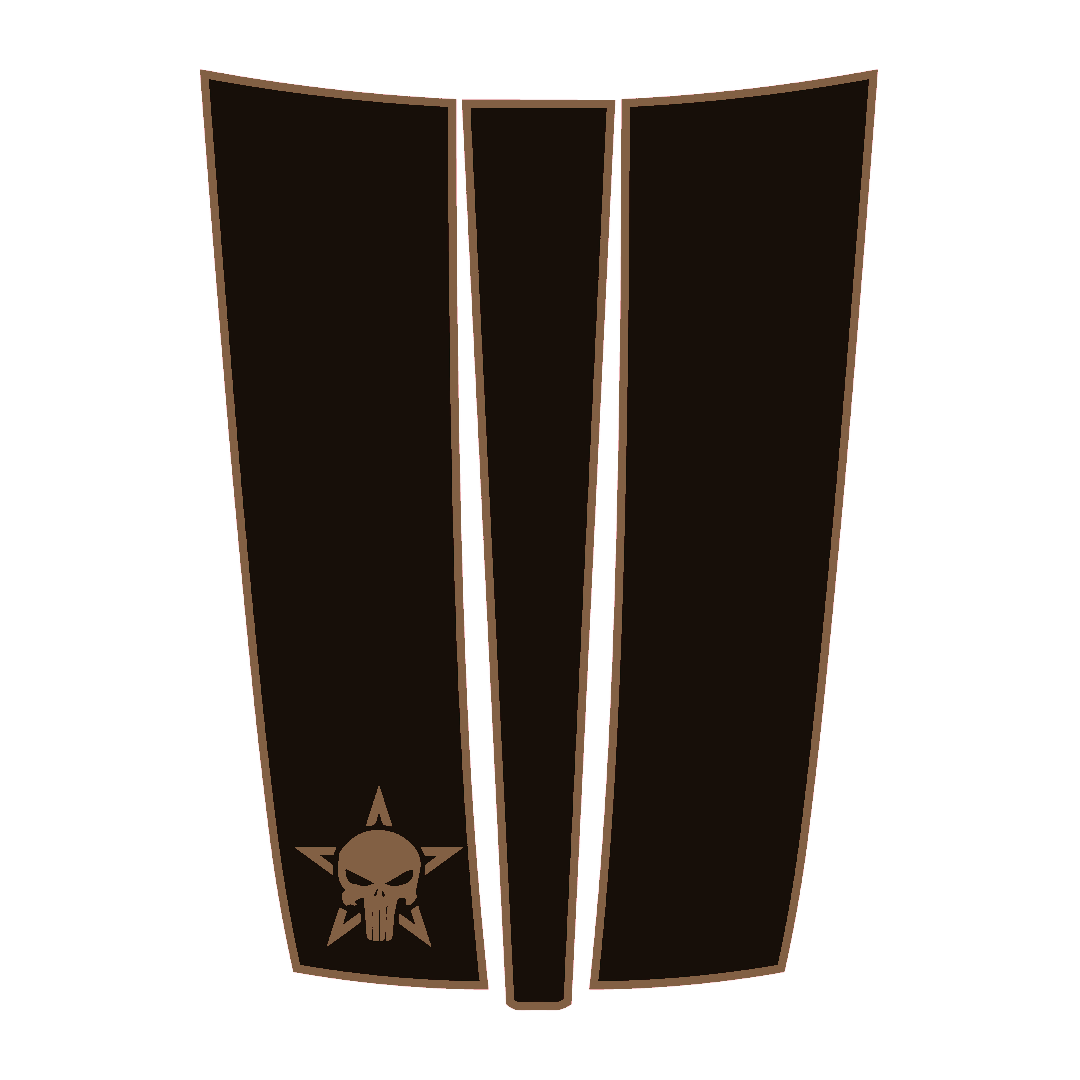 Hood Panel Decal/Sticker - Star Style Graphic Kit - For Ram 1500 2019-2025 - Premium Vinyl