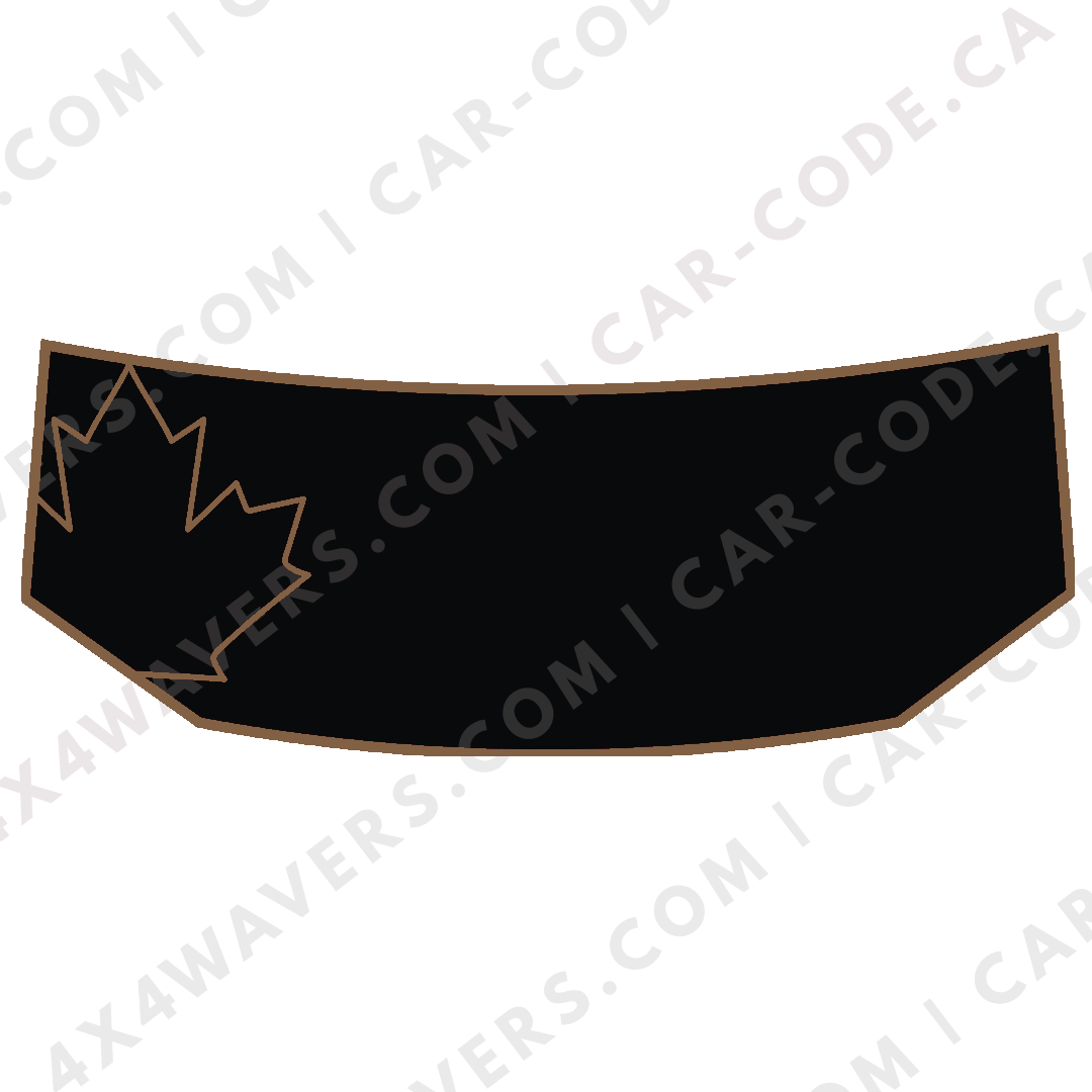 Hood Panel Decal/Sticker - Canada Leaf Graphic Kit - For Tesla Cybertruck - Premium Vinyl