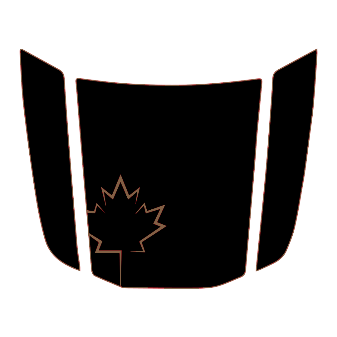 Hood Panel Decal/Sticker - Canada Leaf Graphic Kit - For Toyota 4Runner 2014-2024 - Premium Vinyl