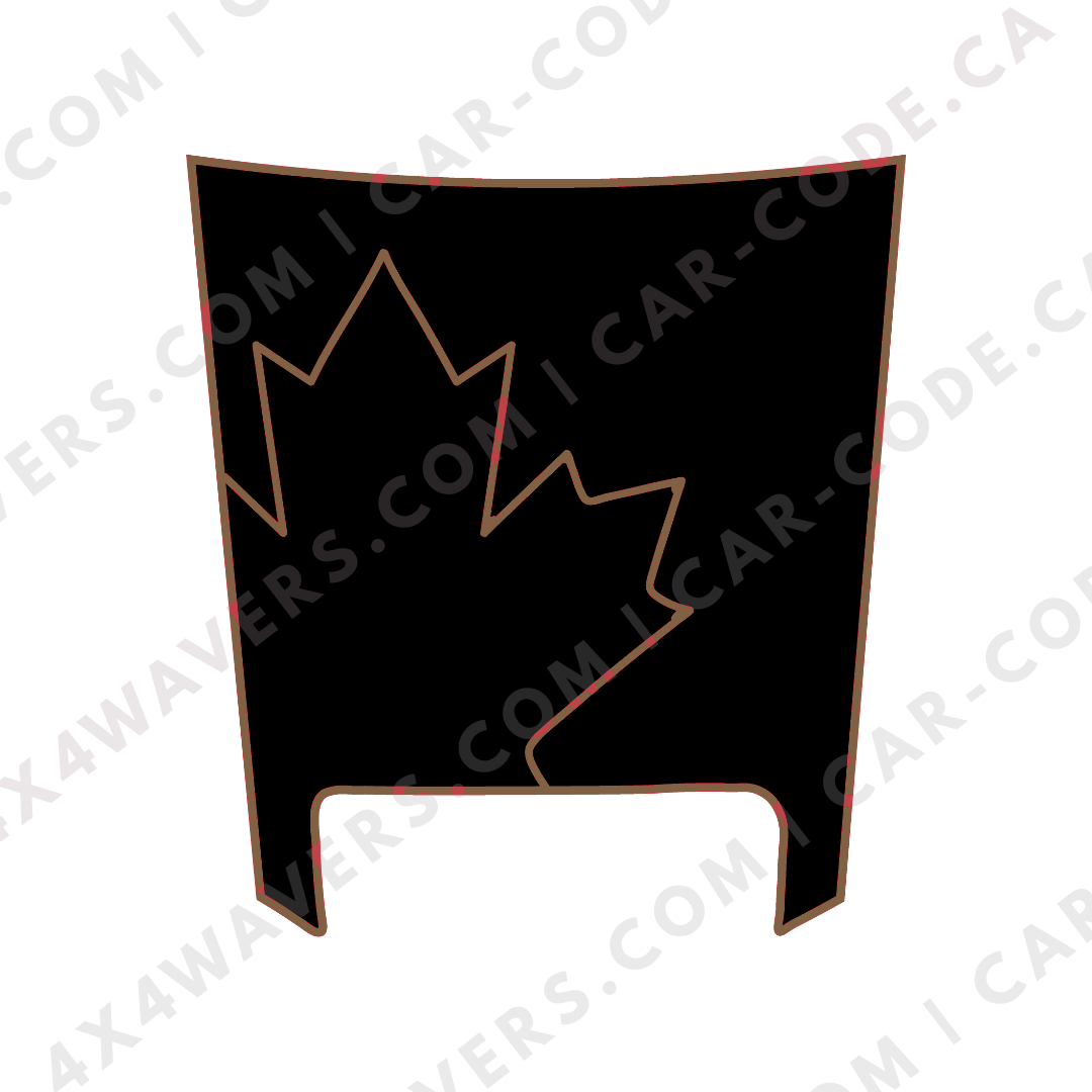 Hood Panel Decal/Sticker - Canada Leaf Graphic Kit - For Ram 1500 2019-2024 TRX - Premium Vinyl