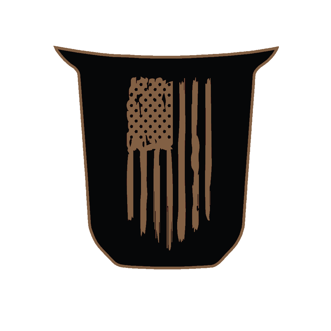 Hood Panel Decal/Sticker - USA Flag Graphic Kit - For Toyota Tacoma 2016-2023 - Premium Vinyl