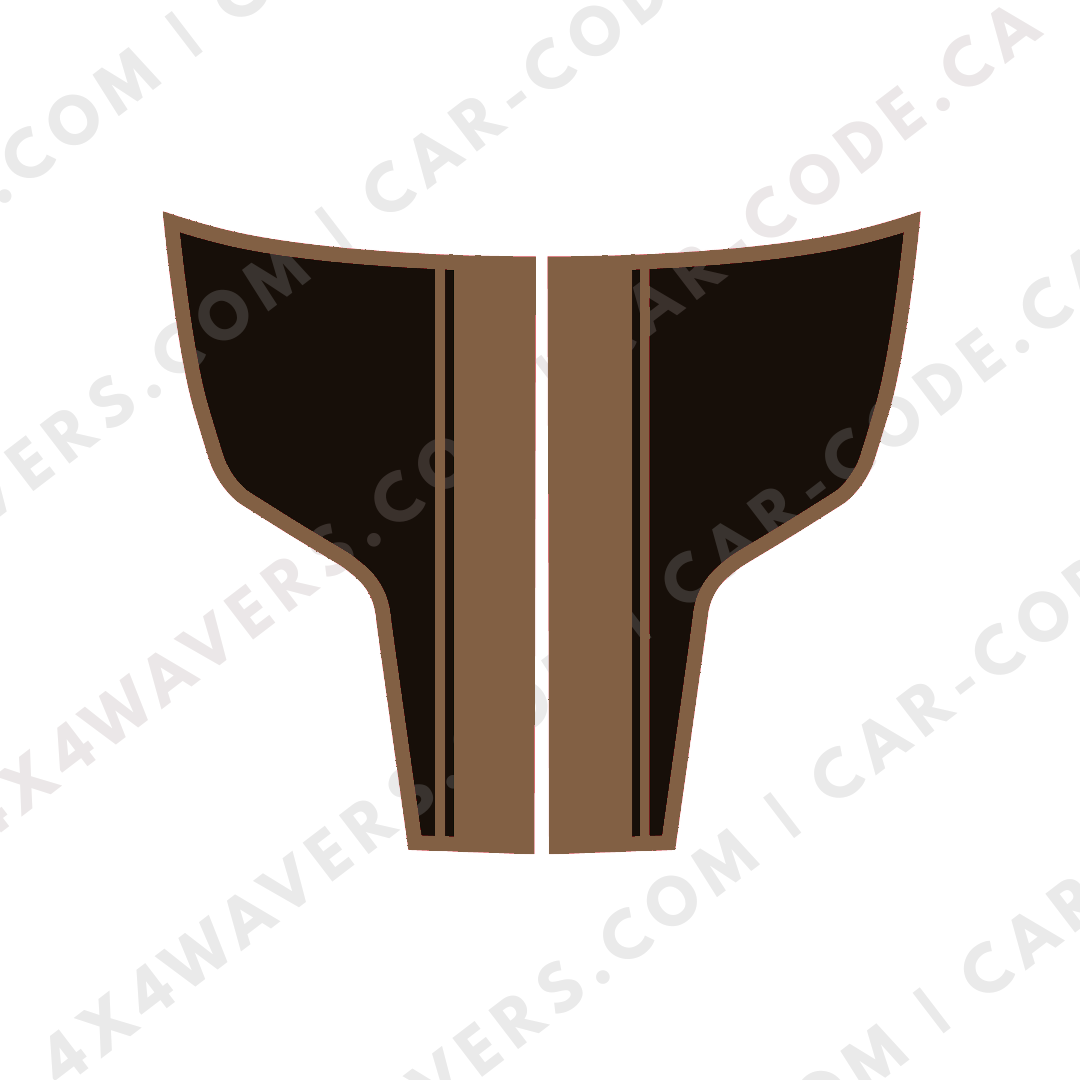 Hood Panel Decal/Sticker - Racing Stripes Graphic Kit - For Ram 1500 2009-2018 Rebel - Premium Vinyl