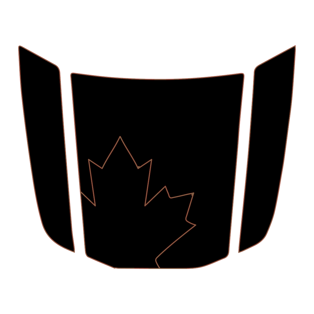 Hood Panel Decal/Sticker - Maple Leaf Graphic Kit - For Toyota 4Runner 2014-2024 - Premium Vinyl