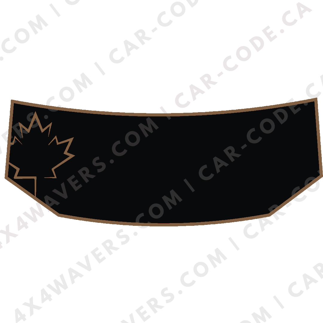 Hood Panel Decal/Sticker - Maple Leaf Graphic Kit - For Tesla Cybertruck - Premium Vinyl