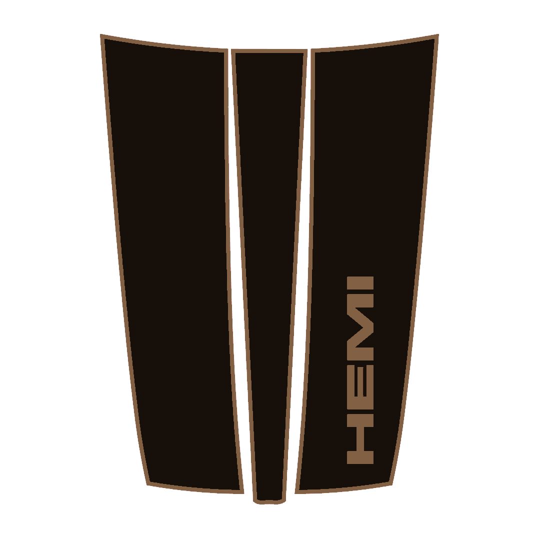 Hood Panel Decal/Sticker - Sports Style Graphic Kit - For Ram 1500 2019-2025 - Premium Vinyl