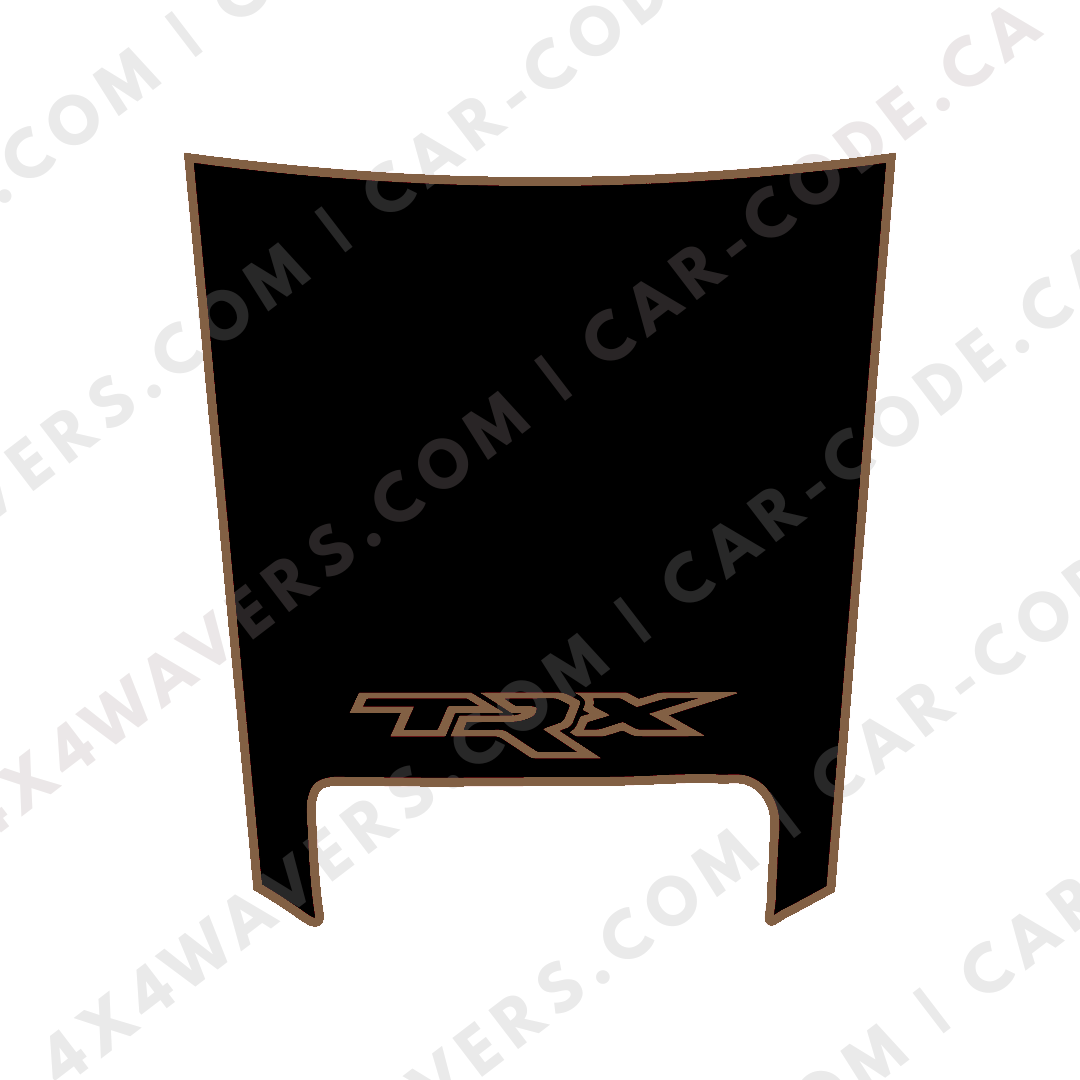 Hood Panel Decal/Sticker - Sports Style Graphic Kit - For Ram 1500 2019-2024 TRX - Premium Vinyl