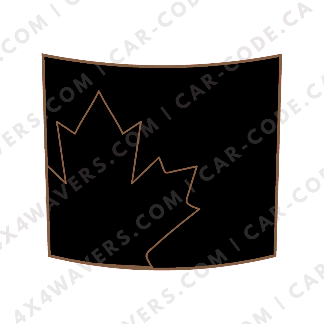 Hood Panel Decal/Sticker - Canada Leaf Graphic Kit - For Land Rover Defender 2020-2024 - Premium Vinyl
