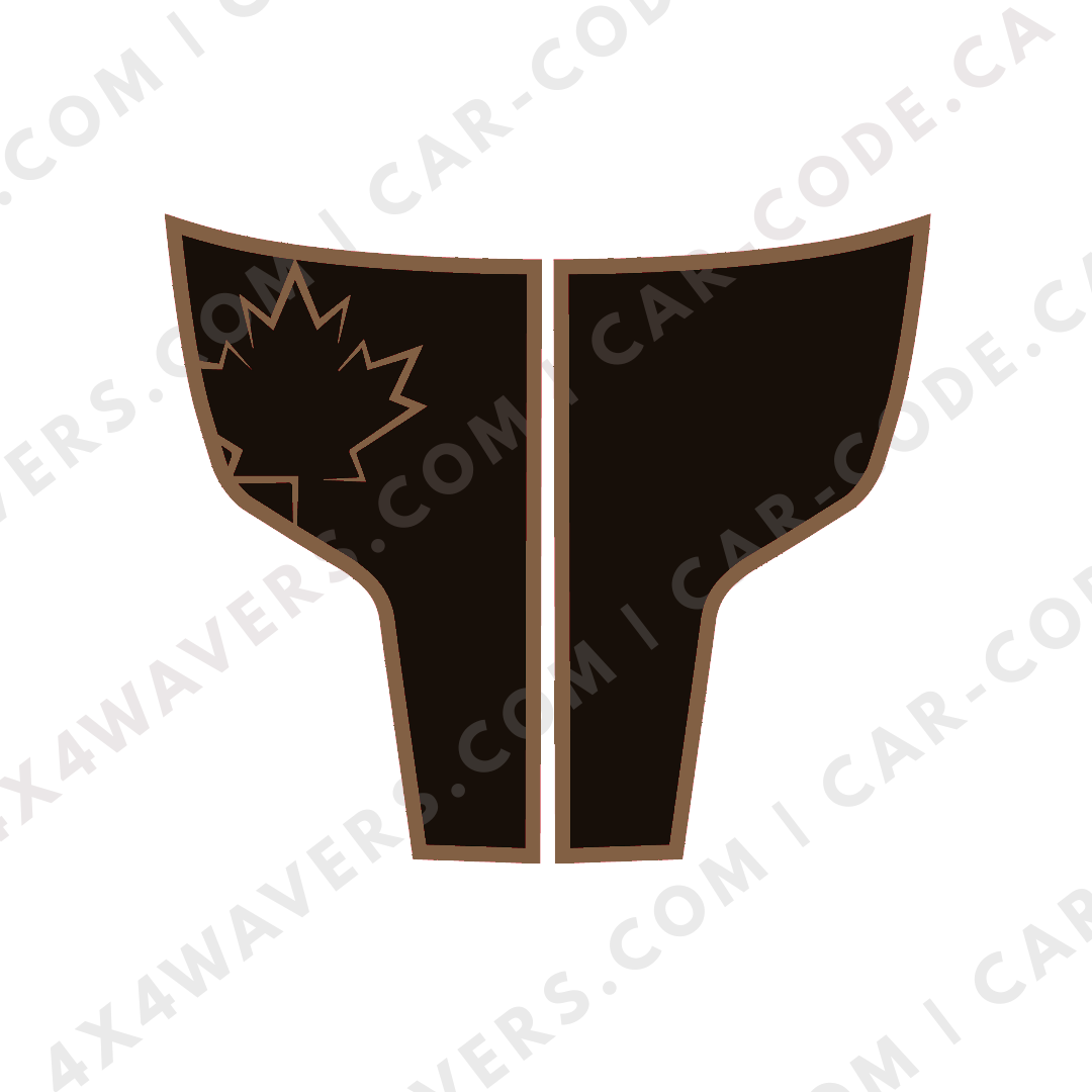 Hood Panel Decal/Sticker - Canada Leaf Graphic Kit - For Ram 1500 2009-2018 Rebel - Premium Vinyl