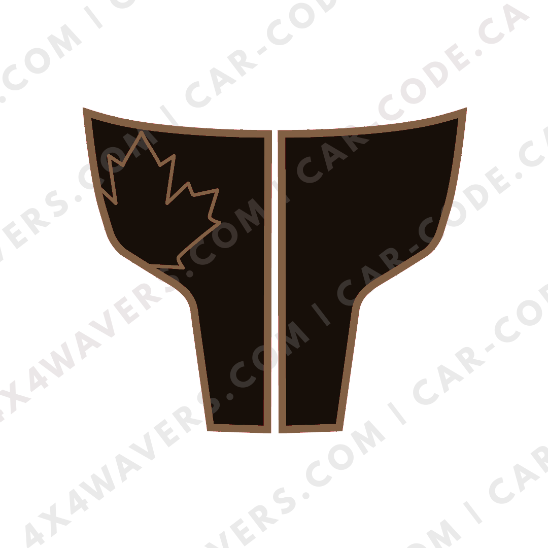 Hood Panel Decal/Sticker - Maple Leaf Graphic Kit - For Ram 1500 2009-2018 Rebel - Premium Vinyl