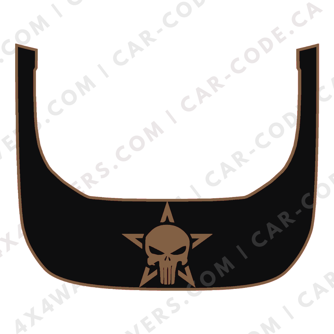 Hood Panel Decal/Sticker - Star Style Graphic Kit - For Ford Bronco Raptor 2021-2024 - Premium Vinyl