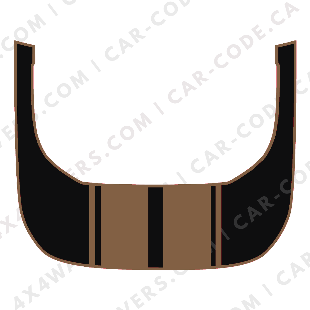 Hood Panel Decal/Sticker - Racing Stripes Graphic Kit - For Ford Bronco Raptor 2021-2024 - Premium Vinyl