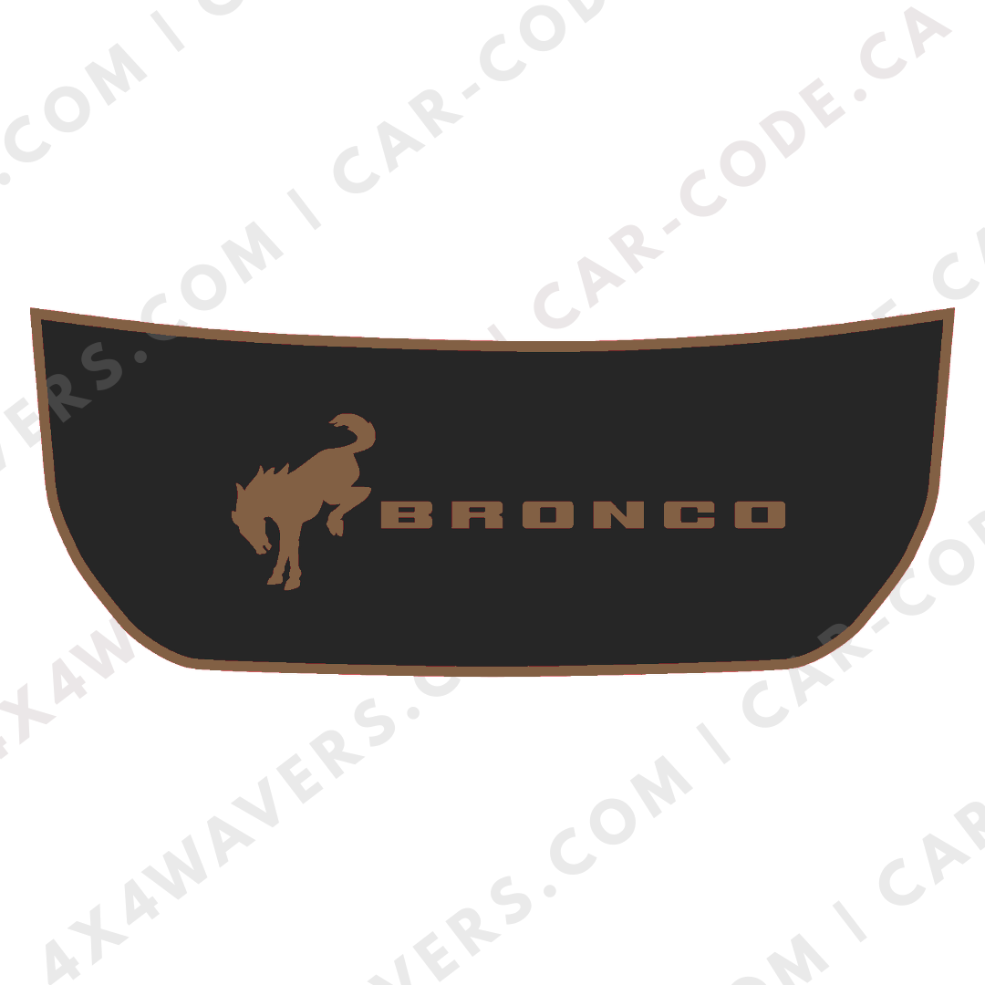 Hood Panel Decal/Sticker - Wild Horse 2 Graphic Kit - For Ford Bronco 2021-2024 - Premium Vinyl