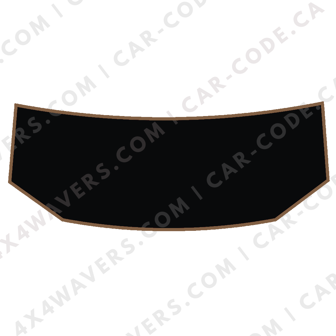 Hood Panel Decal/Sticker -  Plain Style Graphic Kit - For Tesla Cybertruck - Premium Vinyl