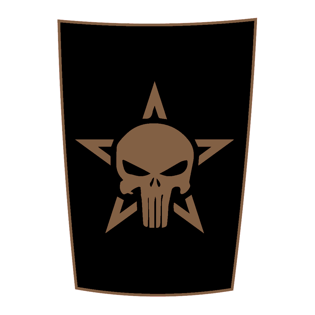 Hood Panel Decal/Sticker - Star Style Graphic Kit - For Ram 1500 2009-2018 - Premium Vinyl