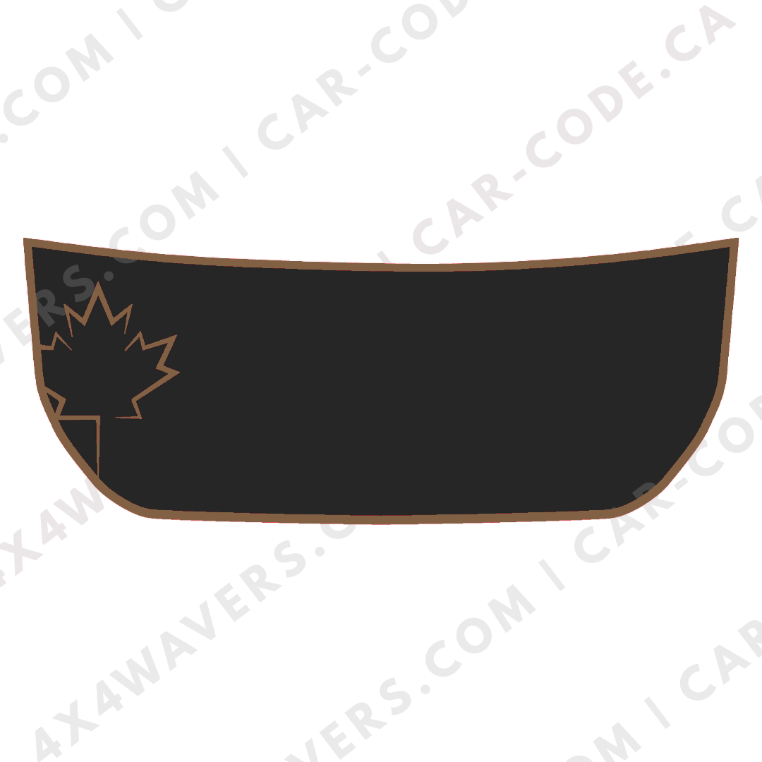 Hood Panel Decal/Sticker - Maple Leaf Graphic Kit - For Ford Bronco 2021-2024 - Premium Vinyl