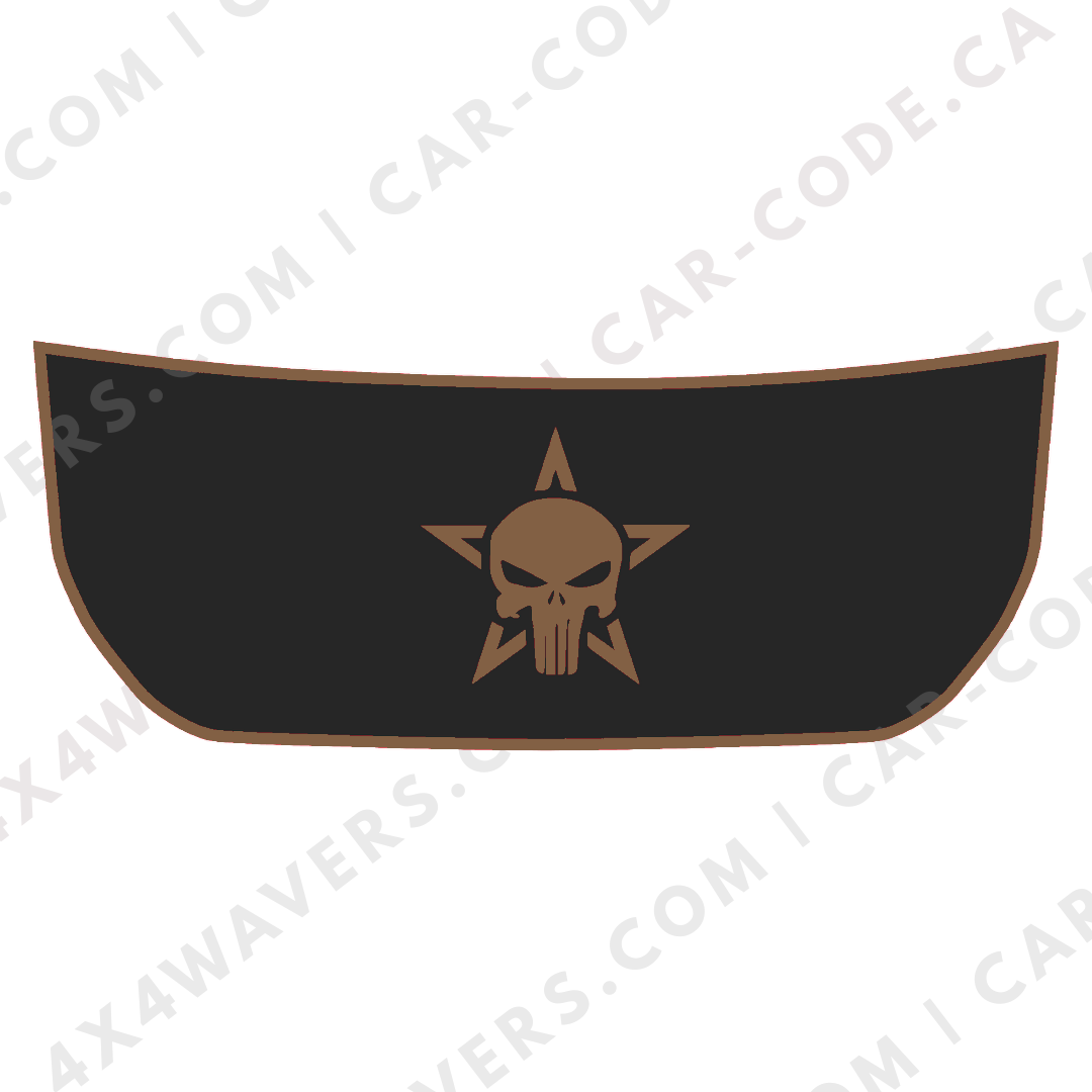 Hood Panel Decal/Sticker - Star Style Graphic Kit - For Ford Bronco 2021-2024 - Premium Vinyl