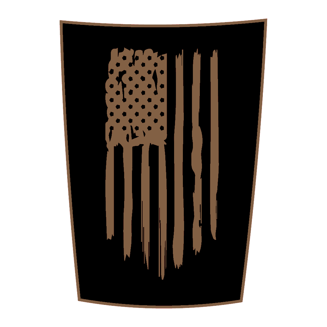 Hood Panel Decal/Sticker - USA flag Graphic Kit - For Ram 1500 2009-2018 - Premium Vinyl