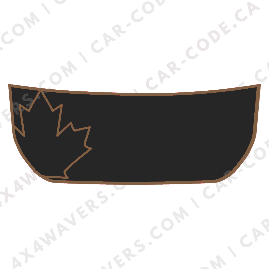 Hood Panel Decal/Sticker - Canada Leaf Graphic Kit - For Ford Bronco 2021-2024 - Premium Vinyl