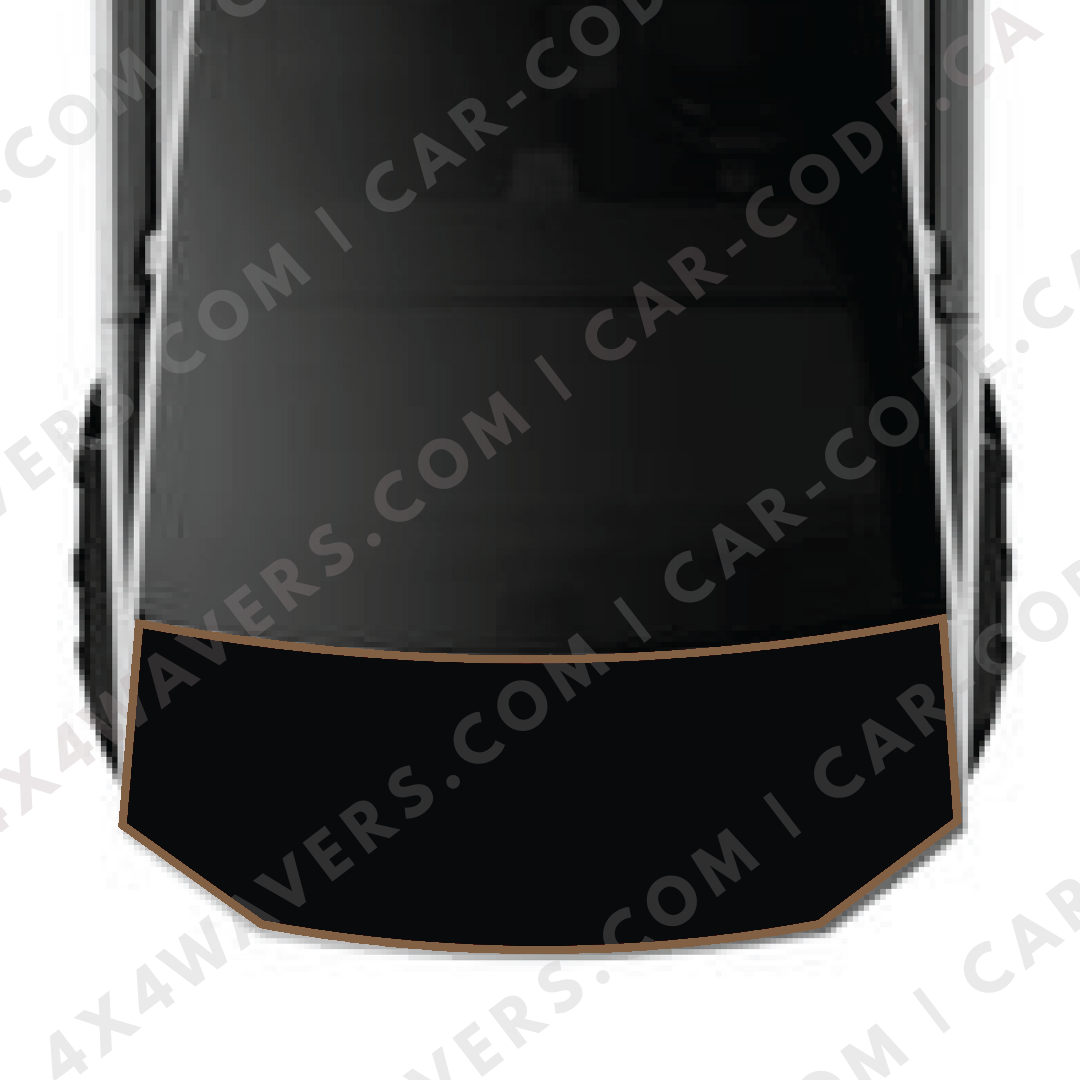 Hood Panel Decal/Sticker -  Plain Style Graphic Kit - For Tesla Cybertruck - Premium Vinyl