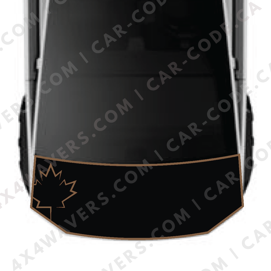 Hood Panel Decal/Sticker - Maple Leaf Graphic Kit - For Tesla Cybertruck - Premium Vinyl