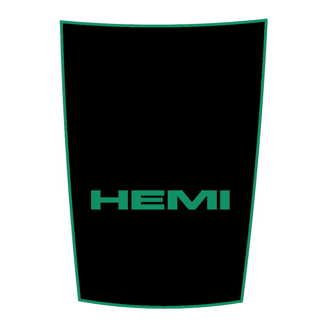 Hood Panel Decal/Sticker - Sports Style Graphic Kit - For Ram 1500 2009-2018 - Premium Vinyl