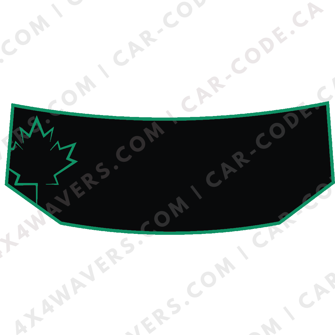 Hood Panel Decal/Sticker - Maple Leaf Graphic Kit - For Tesla Cybertruck - Premium Vinyl