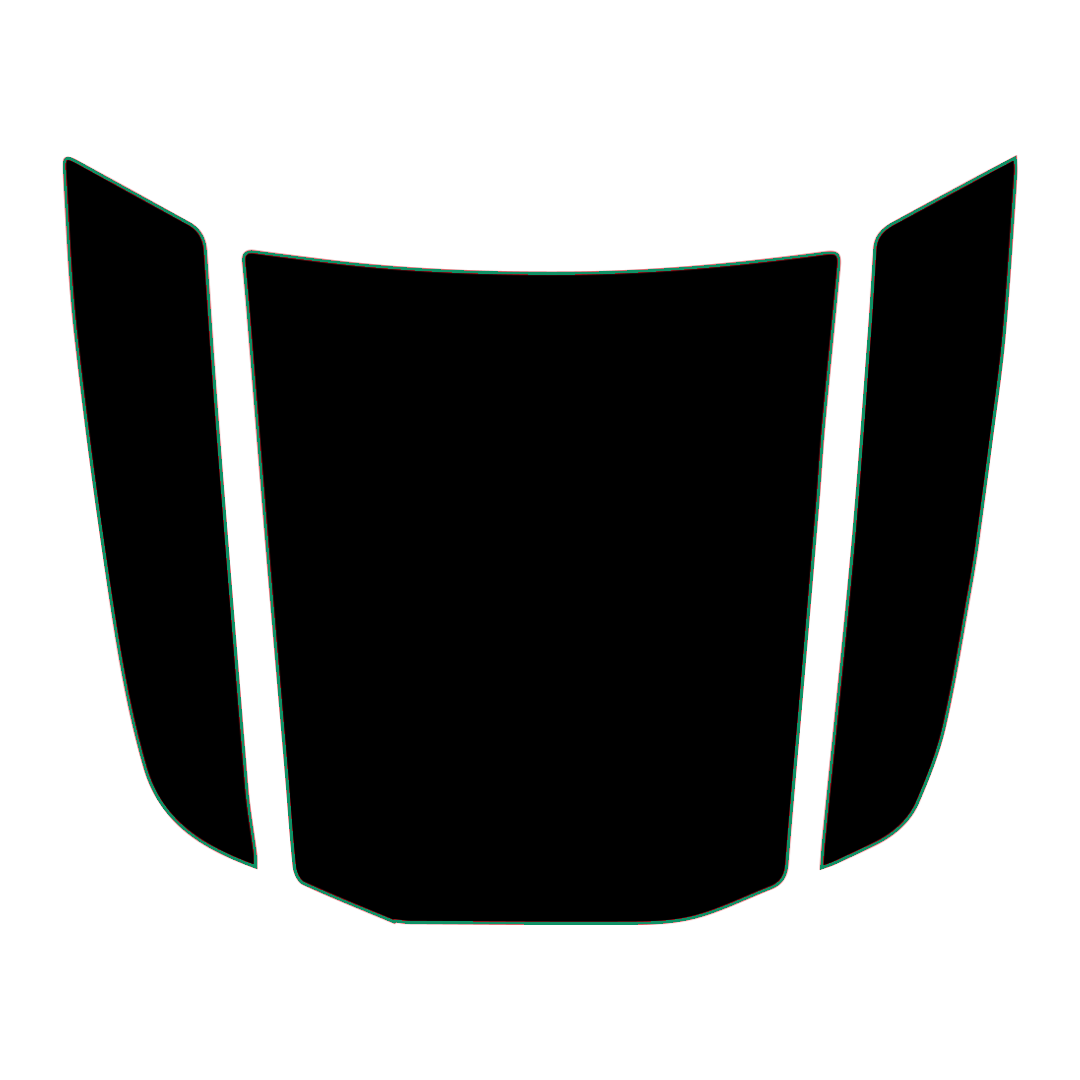 Hood Panel Decal/Sticker - Plain Style Graphic Kit - For Toyota 4Runner 2014-2024 - Premium Vinyl