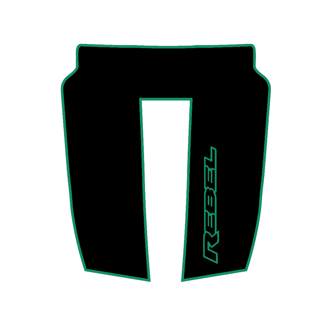 Hood Panel Decal/Sticker - Rebel Style Graphic Kit - For Ram 1500 2019-2025 Rebel - Premium Vinyl