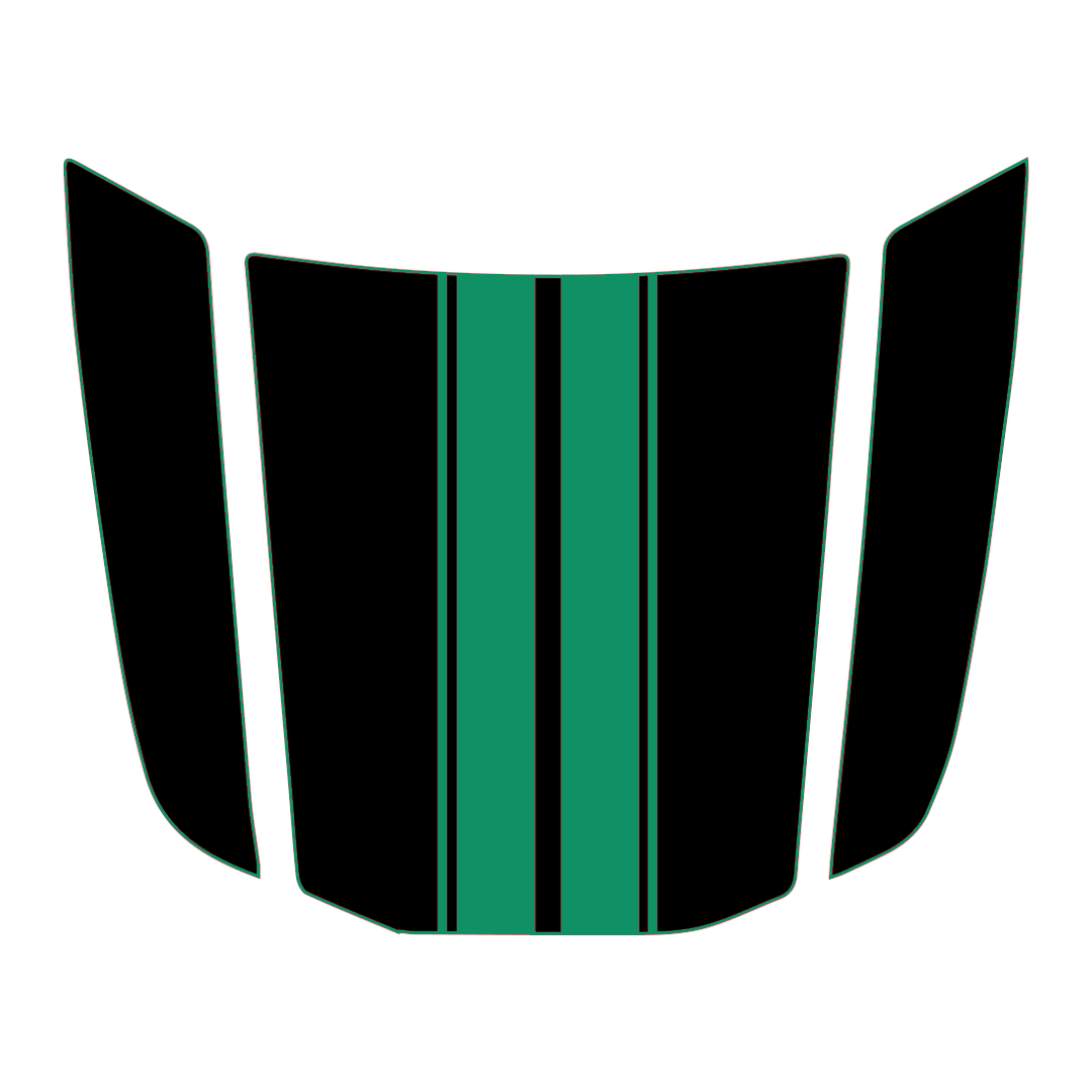 Hood Panel Decal/Sticker - Racing Stripes Graphic Kit - For Toyota 4Runner 2014-2024 - Premium Vinyl