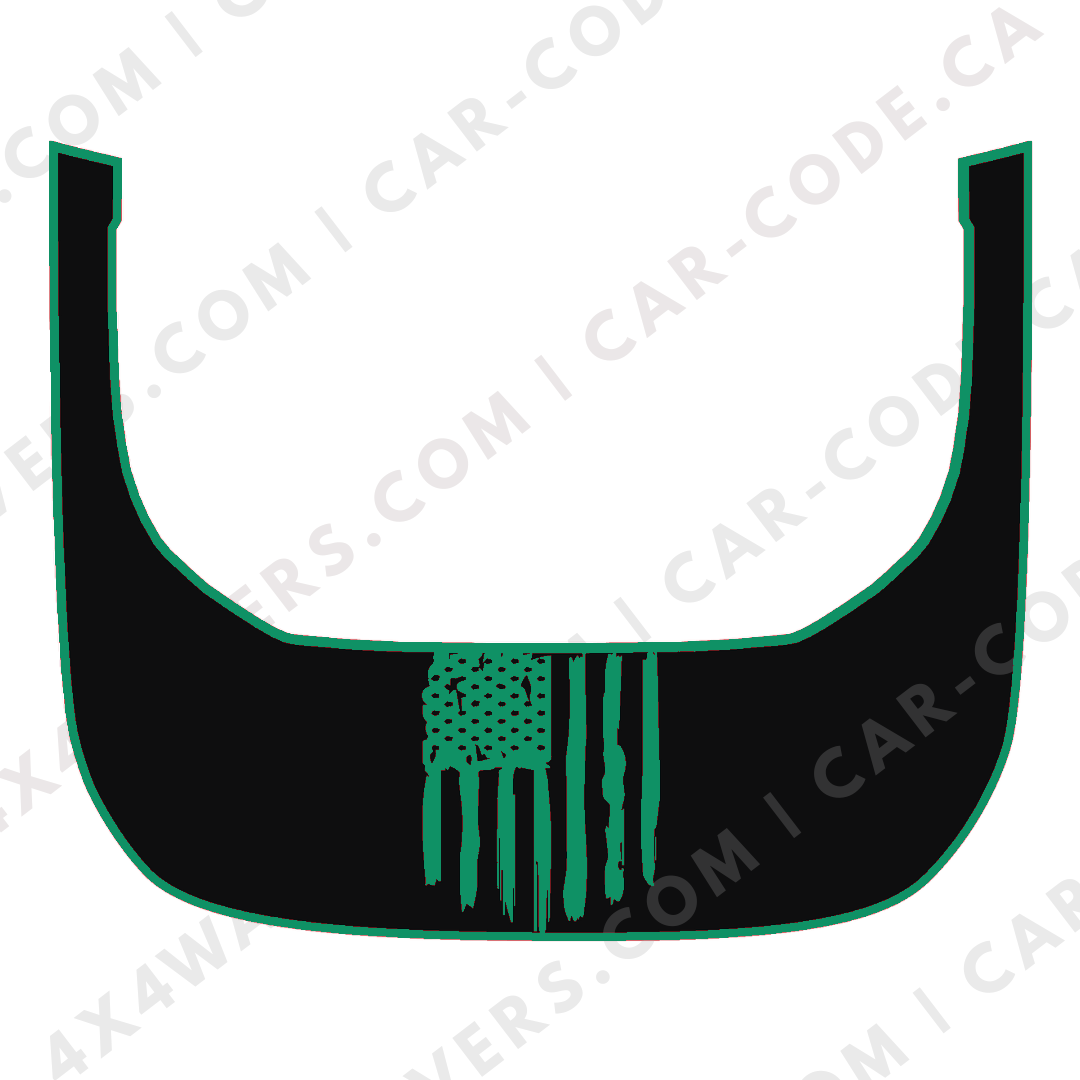 Hood Panel Decal/Sticker - USA Flag Graphic Kit - For Ford Bronco Raptor 2021-2024 - Premium Vinyl