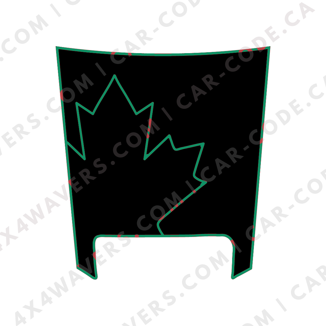 Hood Panel Decal/Sticker - Canada Leaf Graphic Kit - For Ram 1500 2019-2024 TRX - Premium Vinyl