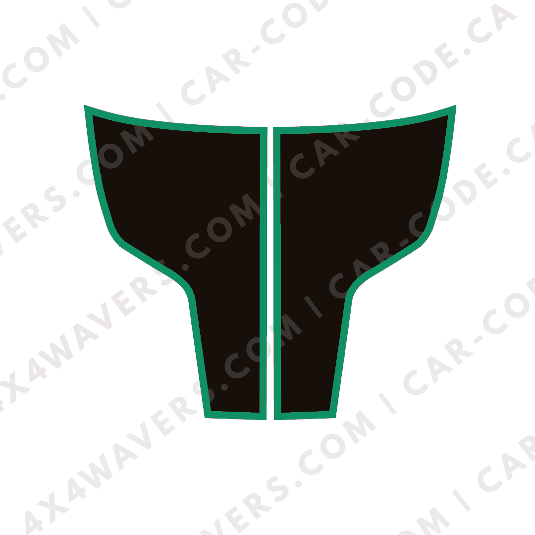 Hood Panel Decal/Sticker - Plain Style Graphic Kit - For Ram 1500 2009-2018 Rebel - Premium Vinyl