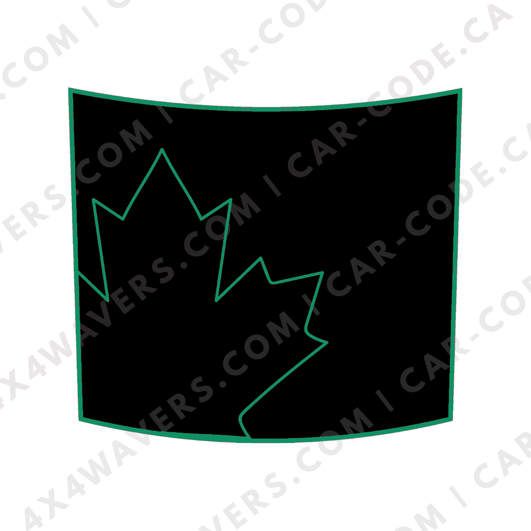 Hood Panel Decal/Sticker - Canada Leaf Graphic Kit - For Land Rover Defender 2020-2024 - Premium Vinyl