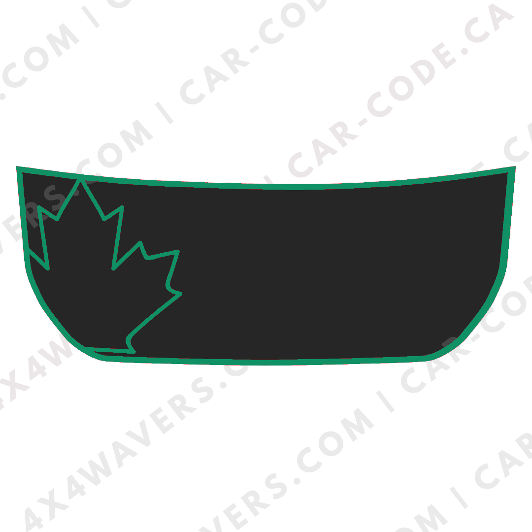 Hood Panel Decal/Sticker - Canada Leaf Graphic Kit - For Ford Bronco 2021-2024 - Premium Vinyl